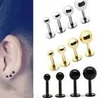 Earrings Delicate Easy Matching Helix Tragus Barbell Shape Stud Earrings Compact