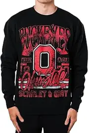 Ohio State Buckeyes NCAA Officially Licensed Scarlet & Grey Crew Fleece Fleece, Medium