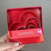 Wilton • 4 Piece Heart Shaped Cookie Cutters New in Box