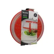Tovolo Vented Collapsible Microwave Dishwasher Safe BPA Free Red Food Cover