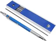 MAGICLULU Carpenters' Pencil for Marking Mechanical Pencil Set Drawing Pencil Automatic Lead Pencil for Drafting 2 Sets Blue