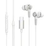 Rewyre USB- C Wired In-Ear Earphones with Microphone and Volume Control (White)
