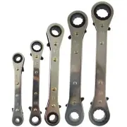 Ratchet Spanner Set Metric Sizes Double Ring Wrench TE075