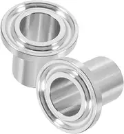 2pcs Quick Connector Pex Pinch Clamp Clamp Hanger Exhaust Adapter U Brackets Chimney Tee U Shaped Bracket Single Wall Thimble Pex Rings Stainless Steel Silver