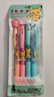 Zebra Sarasa Clip 0.5mm PIKACHU Girly Collection 4 Color-Made In Japan-New