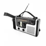 NNETM Solar Hand Crank Power Emergency Radio with Multi-Band Functionality