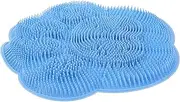 FOMIYES Shower Foot & Back Scrubber Mat Wall Mounted Back Washer Silicone Bath Massage Cushion Brush with Suction Cup Exfoliating Dead Skin Foot Brush Bath Wash Pad for Bathroom