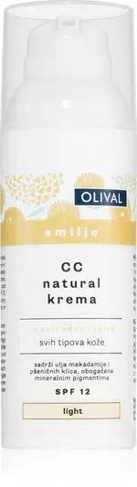 Olival Immortelle Natural CC Cream Moisturizing SPF 12 Color Light 50 ml