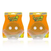 Scrub Daddy Sponge Holder - Suction Sink Organizer, Self Draining, Dishwasher