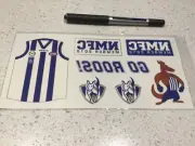 AFL NORTH MELBOURNE KANGAROOS TEAM TATTOS SET,PIES CATS DOGS EAGLES SUNS DOCKERS