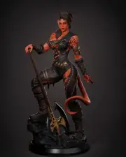 Karlach Statue 3D Print Unpainted/Unassembled