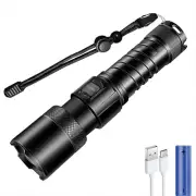 Flashlights High Lumens Rechargeable 5 Modes for Hiking(Battery Included)