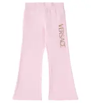 [Versace Kids] Versace Kids Logo cotton jersey sweatpants Y 12 pink