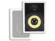 Monoprice Caliber 2-Way Fiber In-Wall Speakers - 8 Inch (Pair) Titanium Tweeters