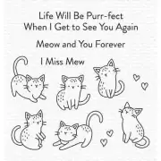 My Favorite Things Clear Stamps "Mini Meows", Cats Kittens - NEW