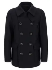 [Dsquared2] Dsquared2-Wool Coat Trench E Impermeabili Blu-Uomo 50IT