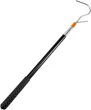 RV Awning Tool, Awning Puller, Tent Shelter Puller Rod, Portable RV Awning Opener Rod with Locking Sections, Extendable 21-63 Inch Stainless Steel Puller for Awnings, Tents, and Shelters