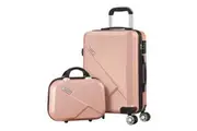 Mazam 2PCS Luggage Suitcase Trolley Set Travel TSA Lock Storage Hard Case Pink