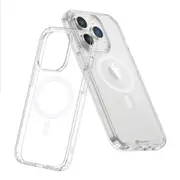 iPhone 15 Pro Max High-Quality Transparent Case Cover - Acrylic + TPU Materials, MagSafe Compatible, Scratch & Bump Protection, Durable, Screen & Camera Lens Guard