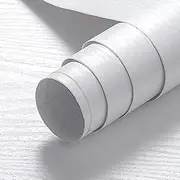 [Oxdigi] White Wood Contact Paper - 15.7 x 78.7 Inches - Self-Adhesive, Removable and Waterproof - Ideal Peel and Stick Wallpaper for Cabinet, Countertop, Desktop, Rental Property, Kitchen