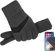 [Generic] Men Winter Gloves - Touchscreen Thermal Gloves Fleece Warm Gloves | Non-Slip Windproof Men Gloves Soft Insulated Gloves for Driving & Running