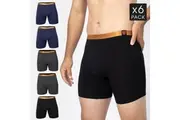 Mens Boxer Briefs Cotton Modal 6 Pack