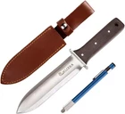 12" Hori Hori Garden Knife (Right Serrated Blade) with Free Diamond Sharpening