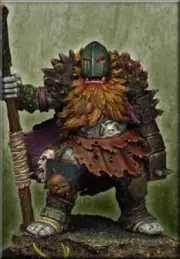 Enigma Miniatures - Toktien, spiny chaotic dwarf Fantasy Figure 30mm EN0009