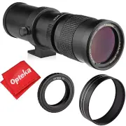 Opteka 420-800mm Telephoto Zoom Lens for Panasonic Lumix M43 Micro Four Thirds