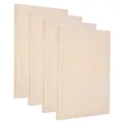 4 Pack Wood Panel Board, 10"x12" Unfinished Wood Canvas Square Wooden