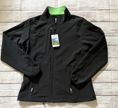 Pebble Beach Womens Black Full Zip Athletic/ Golf Jacket Size Small