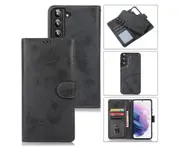 Detachable Wallet Phone Case for Easy Portability (Black), Flip Case for Samsung Galaxy S22 Plus