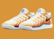 Nike Kevin Durant KD 17 Sunrise University Gold White FJ9487-700 sz 9.5 Men's