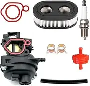 Carburetor for Toro 22’’ Model 20339 163cc Lawn Mower with Briggs &Stratton Engine 7.25 with Air Filter rep. 593260 20332 20333, Spark plug, Reinforced Fuel Hose, Fuel fIlter and clamps