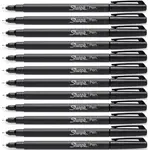 Sharpie Fineliner Pen Fine Felt Tip Stylo 0.4mm (Black) [Box 12]