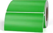 YIKIADA Rectangular Green Color Coding Label 2 X 4 Inch Self Adhesive Vinyl Waterproof Writable Removable Sticker Roll for DIY Office School Supplies Inventory Name Price Tag File Paper 500 PCS