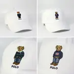 美國百分百【全新真品】RALPH LAUREN 帽子 RL 配件 棒球帽 POLO 小熊 帆布老帽 男女 白色 AE24