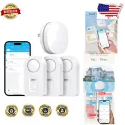 WiFi Water Leak Detector 3-Pack with Adjustable Volume Alarm - Home Protection
