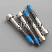 4pcs M5 x 40 mm Titanium Ti Screw Bolt Allen Hex Socket Cap Head + Thread Locker