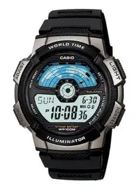 在飛比找Yahoo!奇摩拍賣優惠-【萬錶行】CASIO  十年電力 世界地圖 儀表板風格電子錶