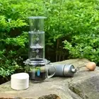 Transparent Press Coffee Pot Portable Hand Pour Coffee Maker Camping