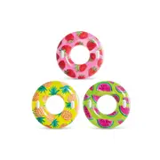 3x Intex Tropical Fruit Inflatable Swim Floating Tubes 1.07m Round Assorted 9+
