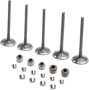 Areyourshop Head Valve Kit with Intake and Exhaust Valves 21-4N Steel Valve Stem Seals Cotter Rings Durable Replacement Parts Fit for Ya-maha YFZ450 YFZ450R YFZ450X WR450F YZ450F