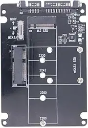SSD Adapter M.2 NGFF or MSATA to SATA 3.0 Adapter USB 3.0 to 2.5 SATA Hard Disk 2 in 1 Converter Reader Card Cable for PC Laptop(Board)