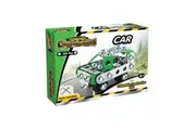 Construct IT Constructables Car Off-Roader Tank Motor DIY Toy Kids 8+ Green Asst
