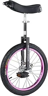 FREEZYMAN Large 24 Inch Unicycle for Adults/Tall People, One Wheel Balance Bike Unicycles, Heavy Duty Manganese Steel Frame, Loads 200kg/440lbs ( Color : Black )