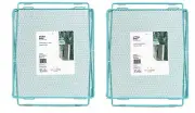 U Brands 12" Mesh Locker Shelf Organize your Office & Supplies Blue 2 SET 2SET!!