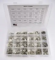 MVP 1200 Pc Non-Insulated Terminal Assortment Kit Bare Uninsulated - Made in USA