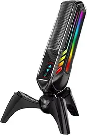 Snblzhef New HK4 RGB Gaming Microphone Professional Live Streaming Condenser Desktop USB Noise Cancelling Podcast Microphone