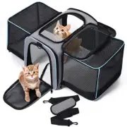 Expandable Cat Carrier, Pet Carrier Airline Approved for Small Dog or Medium ...